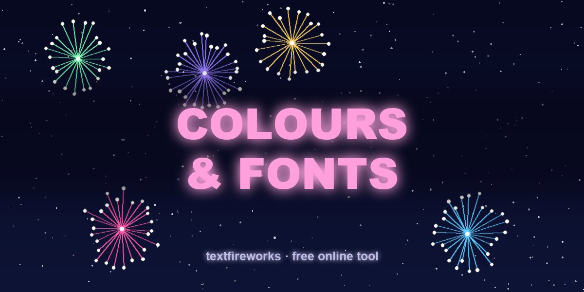 Choosing Colours and Fonts for Celebration Text