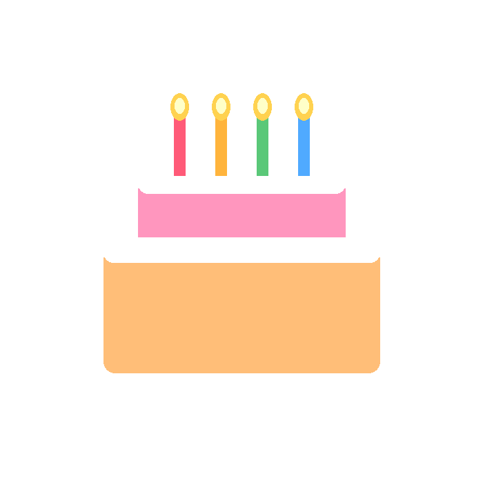 Free happy birthday clipart PNG 4 with transparent background