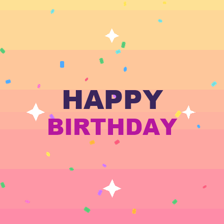 Free animated happy birthday GIF 1 to download