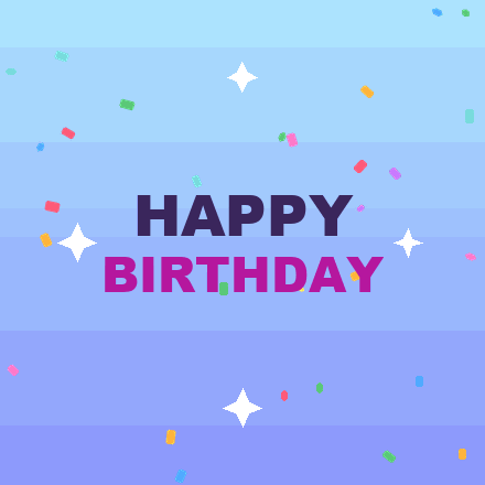 Free animated happy birthday GIF 2 to download