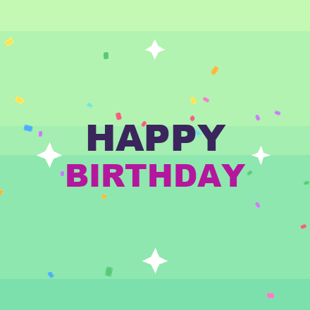 Free animated happy birthday GIF 3 to download