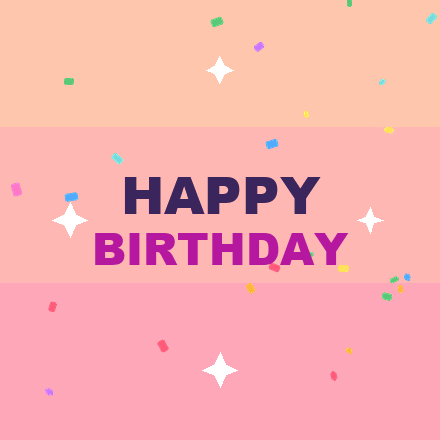 Free animated happy birthday GIF 4 to download