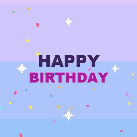 Free animated happy birthday GIF 5 to download