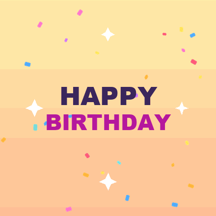 Free animated happy birthday GIF 6 to download
